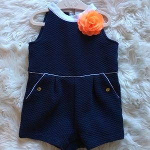 Janie and Jack  Baby Girl Sleeveless Romper